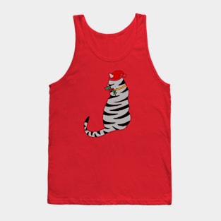 Christmas cat design Tank Top